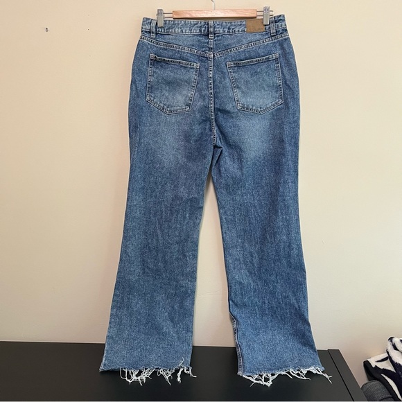 Aeropostale High Rise Wide Leg Jean | Raw Hem Denim - Picture 5 of 12